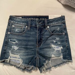 American Eagle Distressed Denim Shorts